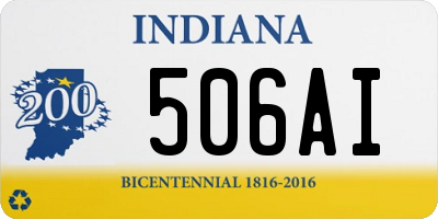 IN license plate 506AI