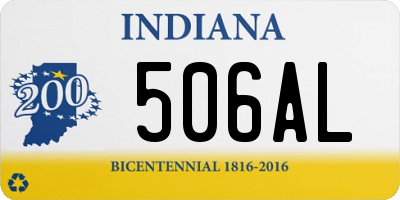 IN license plate 506AL