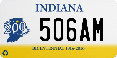 IN license plate 506AM