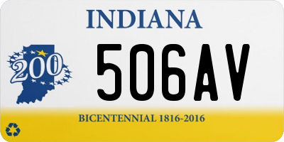 IN license plate 506AV