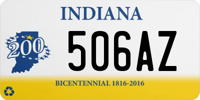 IN license plate 506AZ