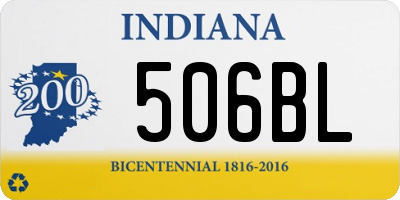 IN license plate 506BL