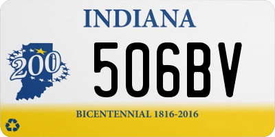 IN license plate 506BV