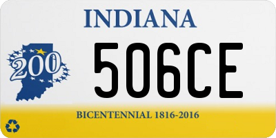 IN license plate 506CE