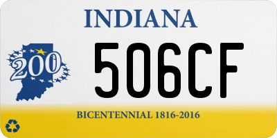 IN license plate 506CF