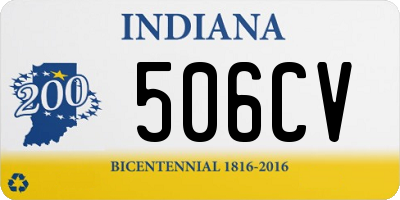 IN license plate 506CV