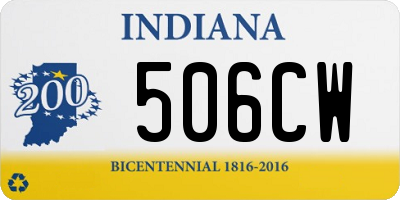 IN license plate 506CW