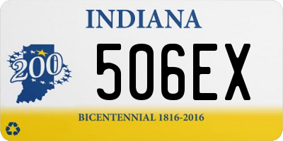 IN license plate 506EX