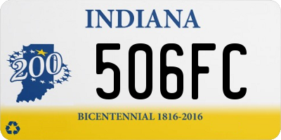 IN license plate 506FC