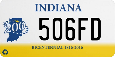 IN license plate 506FD