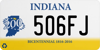 IN license plate 506FJ