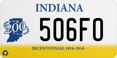 IN license plate 506FO