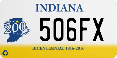 IN license plate 506FX