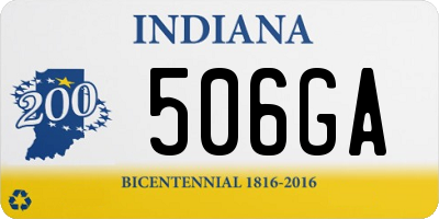 IN license plate 506GA