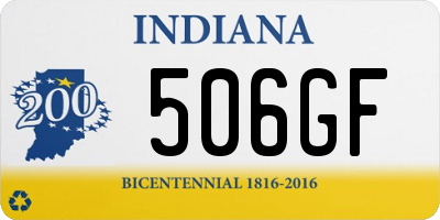 IN license plate 506GF