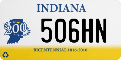 IN license plate 506HN