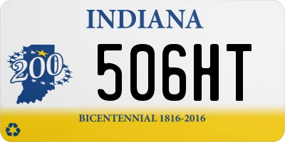 IN license plate 506HT