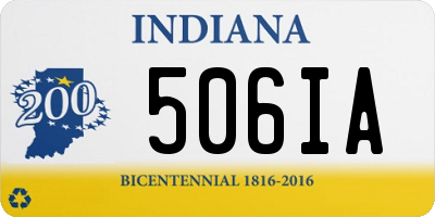 IN license plate 506IA
