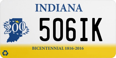 IN license plate 506IK