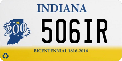 IN license plate 506IR