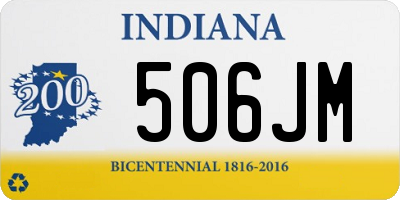 IN license plate 506JM