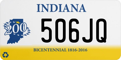 IN license plate 506JQ