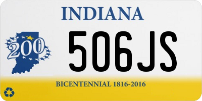 IN license plate 506JS