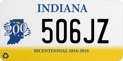 IN license plate 506JZ