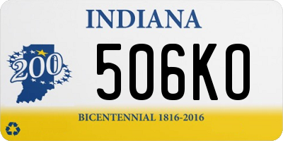 IN license plate 506KO