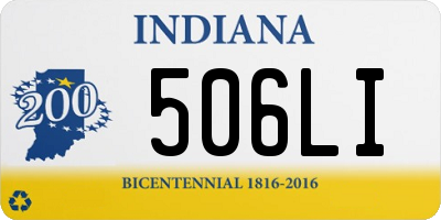 IN license plate 506LI