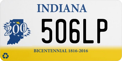 IN license plate 506LP