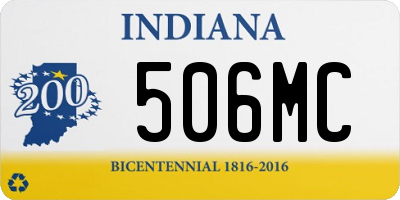 IN license plate 506MC