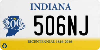 IN license plate 506NJ