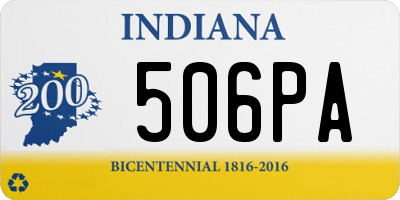 IN license plate 506PA