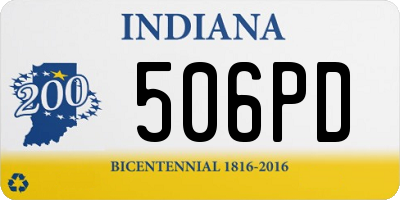 IN license plate 506PD