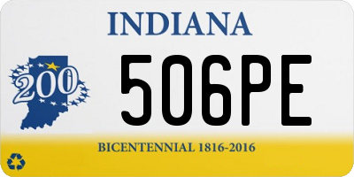 IN license plate 506PE