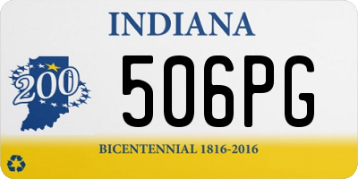 IN license plate 506PG