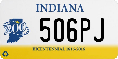 IN license plate 506PJ
