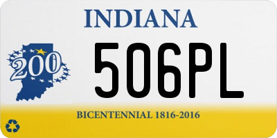 IN license plate 506PL