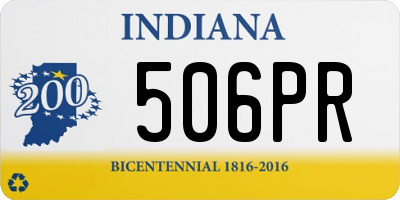 IN license plate 506PR