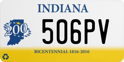 IN license plate 506PV