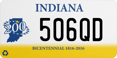 IN license plate 506QD