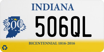 IN license plate 506QL