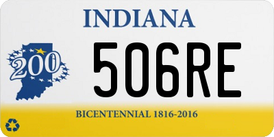 IN license plate 506RE
