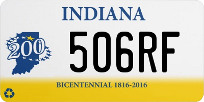 IN license plate 506RF