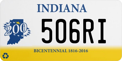 IN license plate 506RI