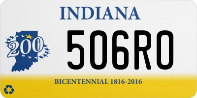 IN license plate 506RO