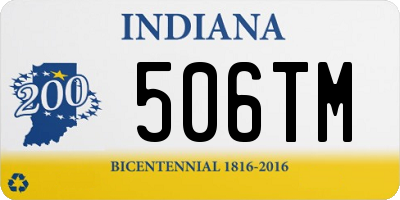 IN license plate 506TM