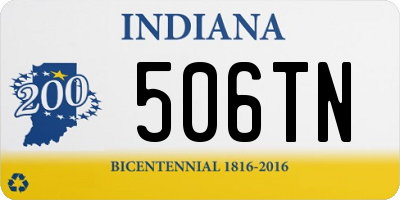 IN license plate 506TN