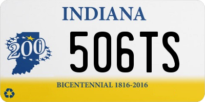 IN license plate 506TS